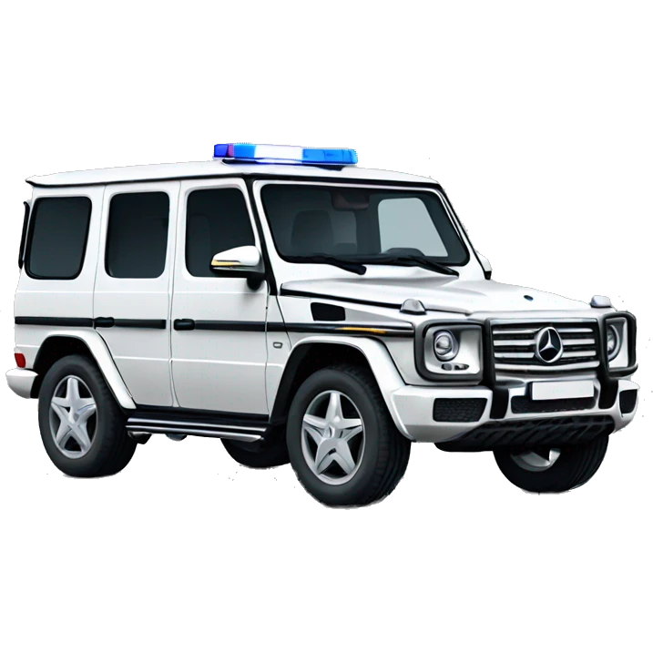 police Mercedes g-class  emoji