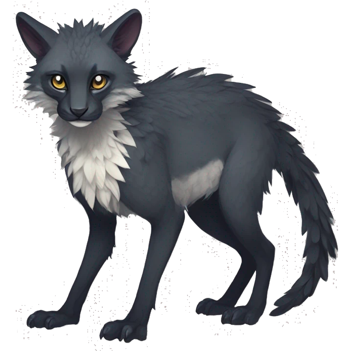 Modern Rare Fantasy Vernid-Trico-species by LiLaiRa full body emoji