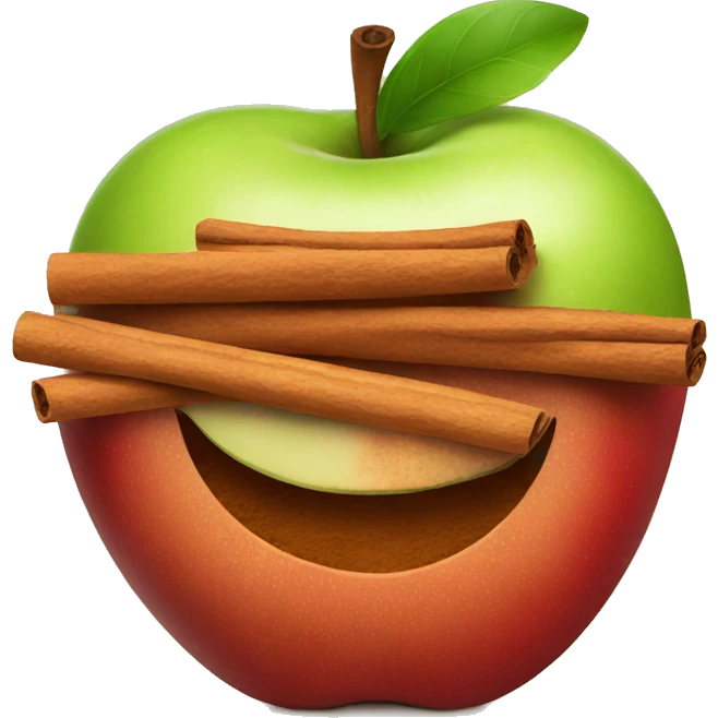 apple and cinnamon emoji