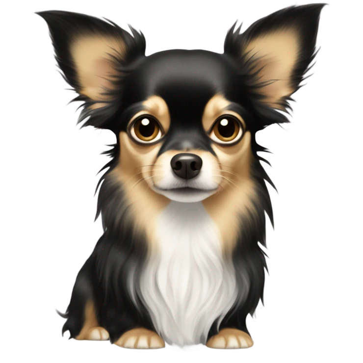 Long haired chihuahua  emoji