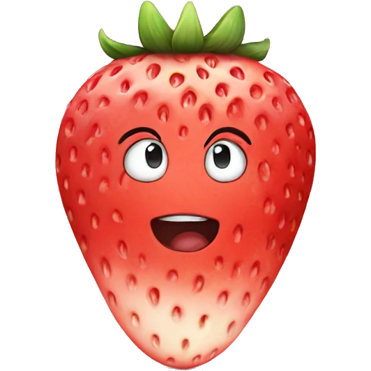 Cute strawberry  emoji