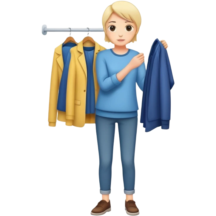 try on new clothes  emoji