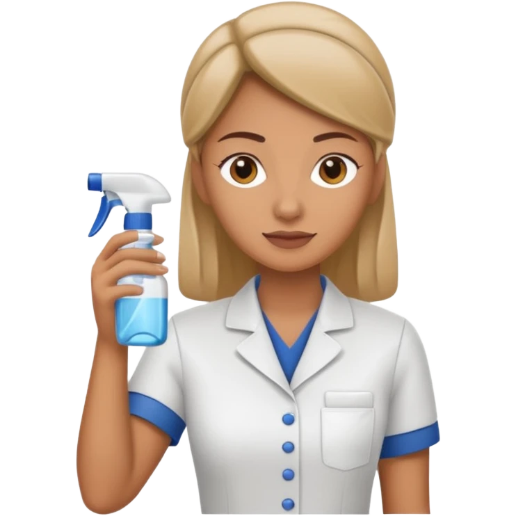 woman as a housekeeper in a hotel in town emoji