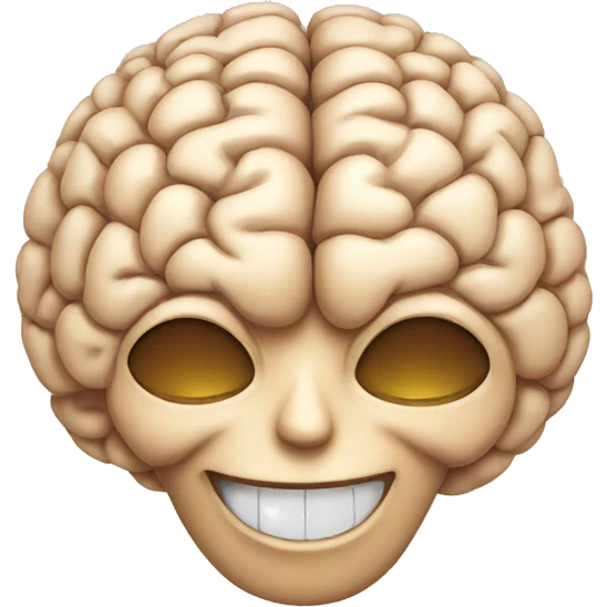 brain smiling emoji