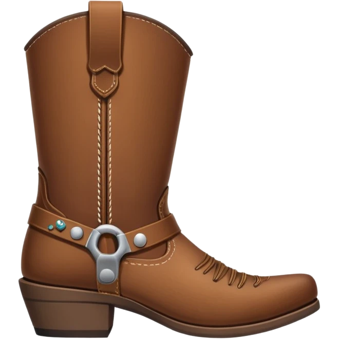 Western boots for right foot emoji