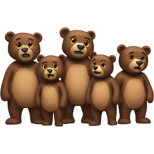 Group of 5 bea emoji