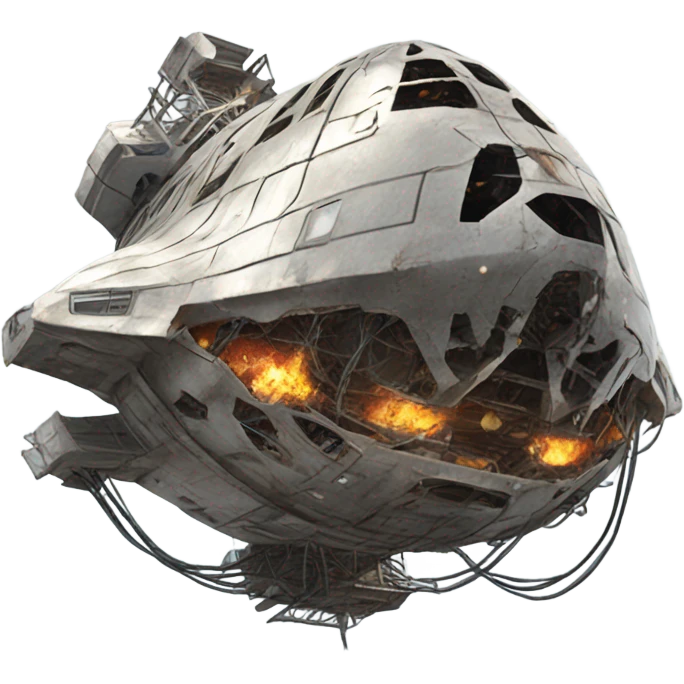 broken space ship emoji