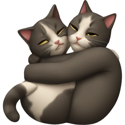 Hug cats emoji