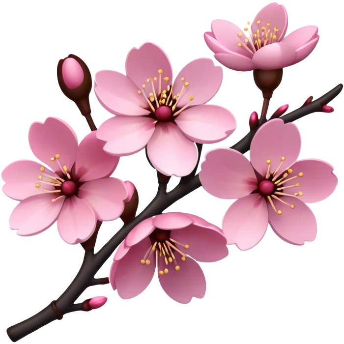 Black cherry blossom  emoji
