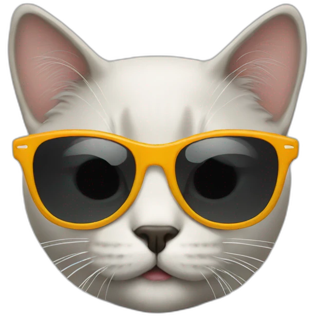 Cat wearing sunglass emoji
