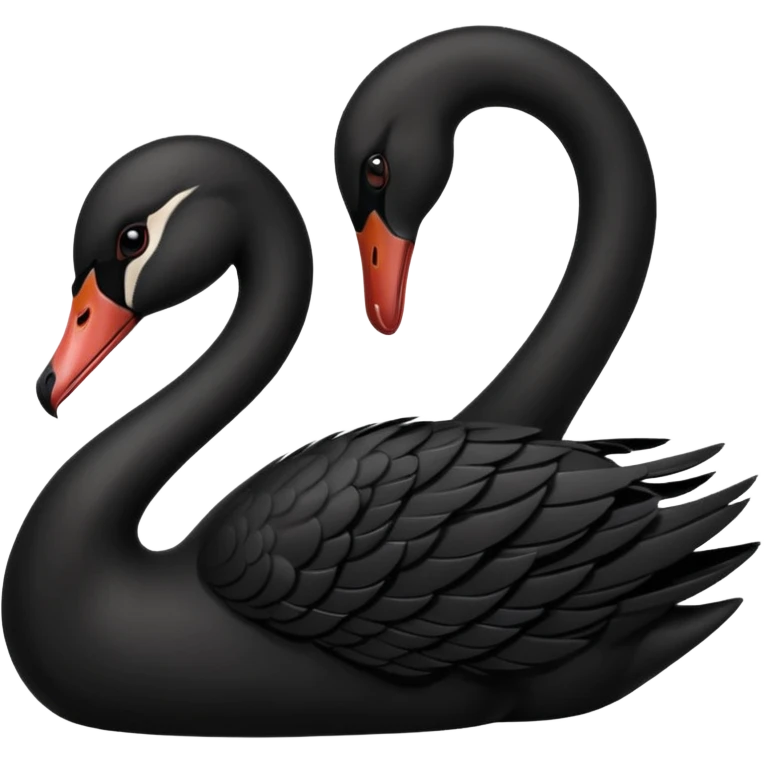 Cisne negro poderoso emoji