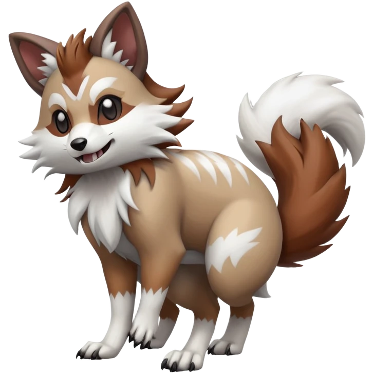 Furret-Lycanroc-Hybrid (Full body) emoji