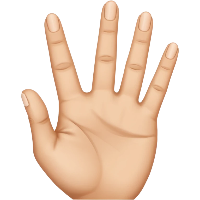 des doigt faisais le chiffre 2 et les autre doigt ferme  emoji