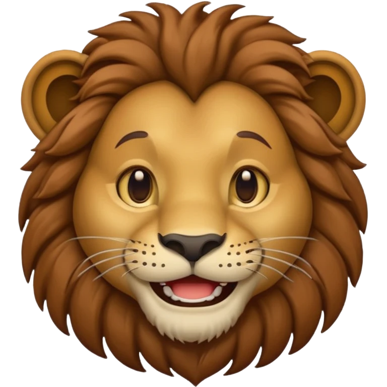 iOS lion with a human neck emoji emoji