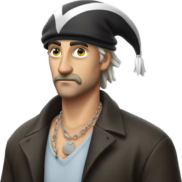 squalo con cappello rotondo emoji