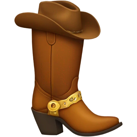 cowgirl boot emoji