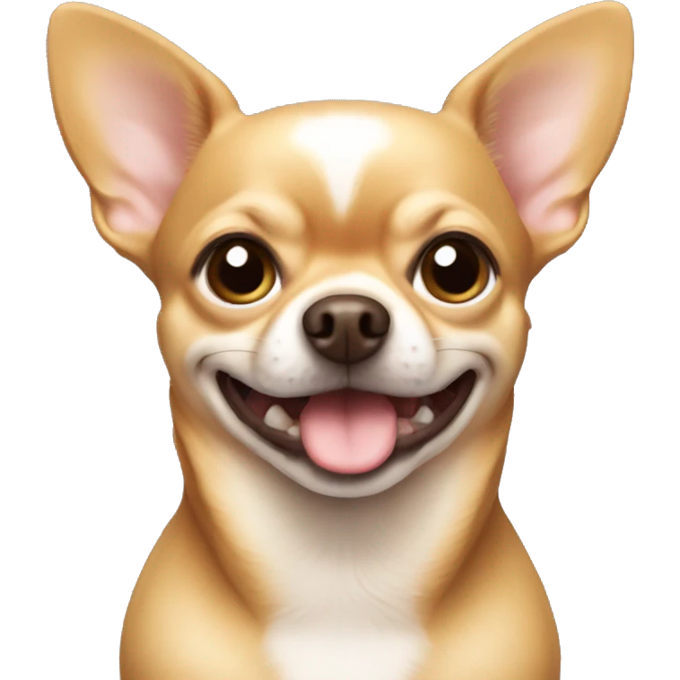 Fat light brown chihuahua emoji