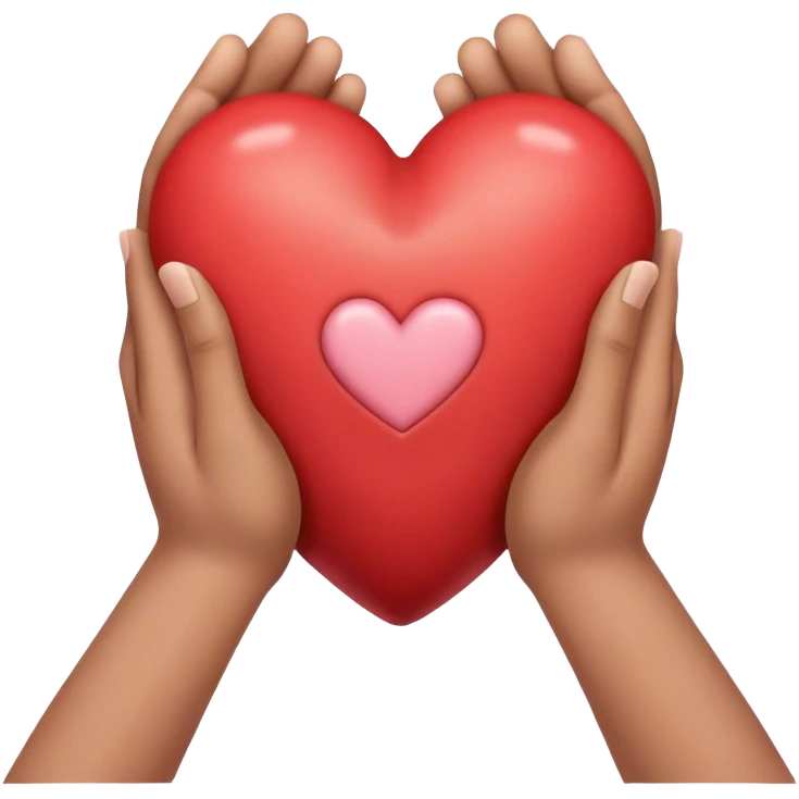 Fingers with heart emoji