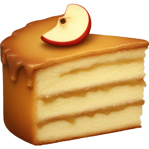 Apple cake emoji