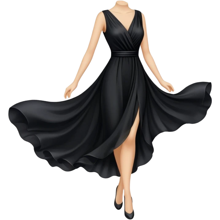 Black dress  emoji