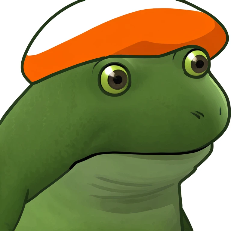 bufo with orange cap emoji