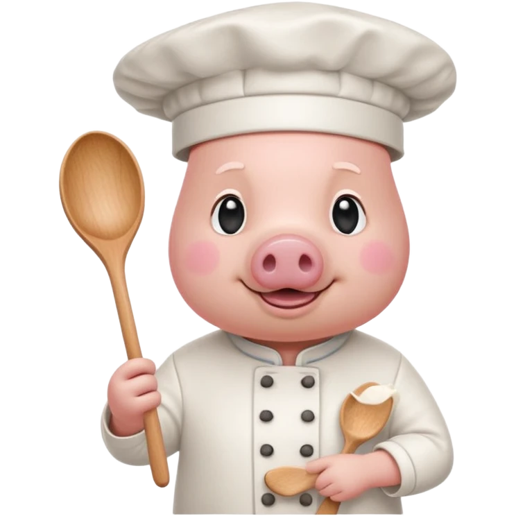 pink chef animal emoji
