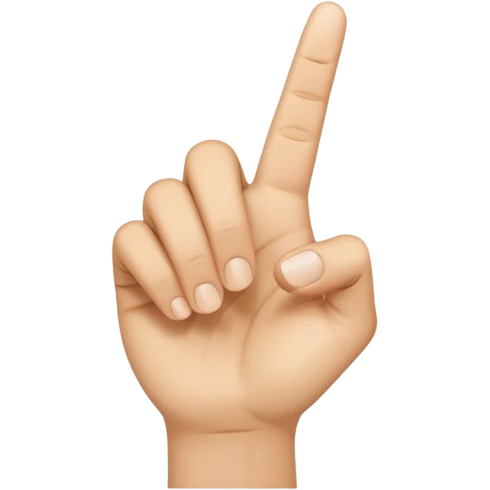Finger point towards front emoji