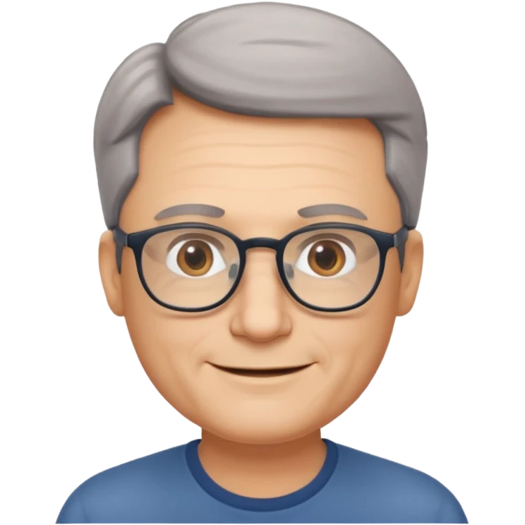 선생님 챗봇에 쓸 프로필 이모지 작게, 중후한 남자로  emoji