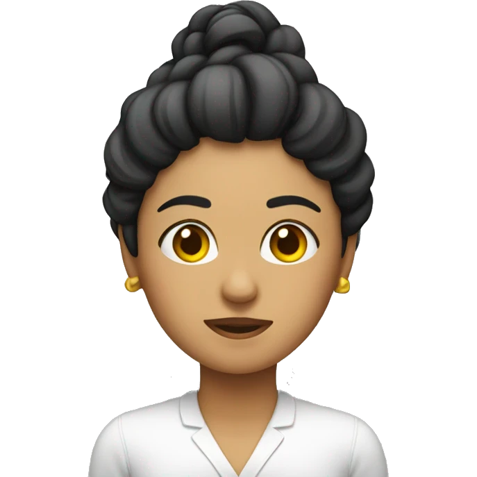 mujer riedose a carcajadas emoji