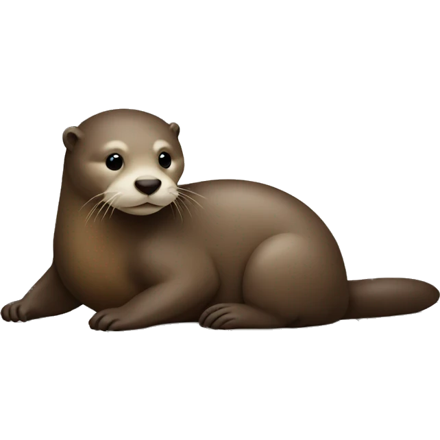 otter sitting on a sofa emoji