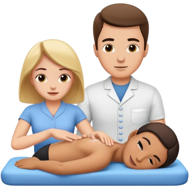 homme qui fais un massage à la femme emoji