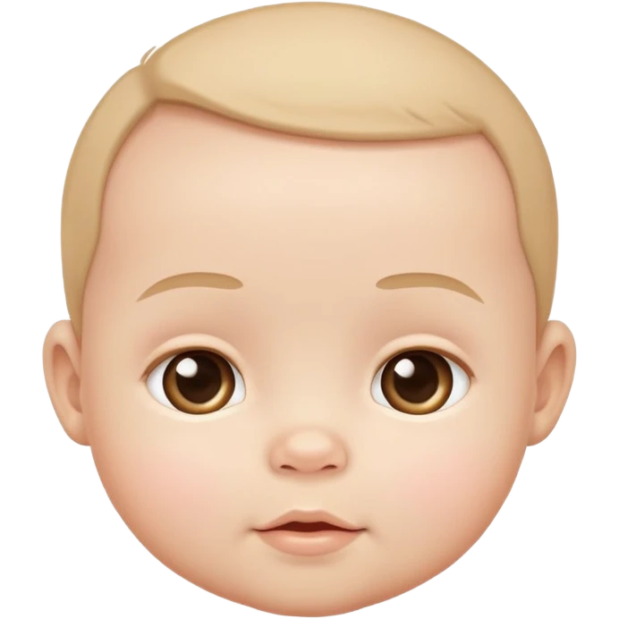 cute human baby with round cheeks emoji