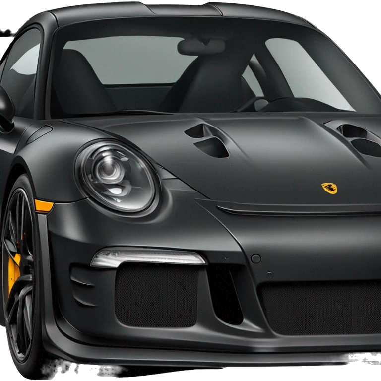 All black Porsche gt3 rs emoji