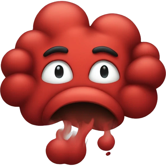 Red smoke emoji