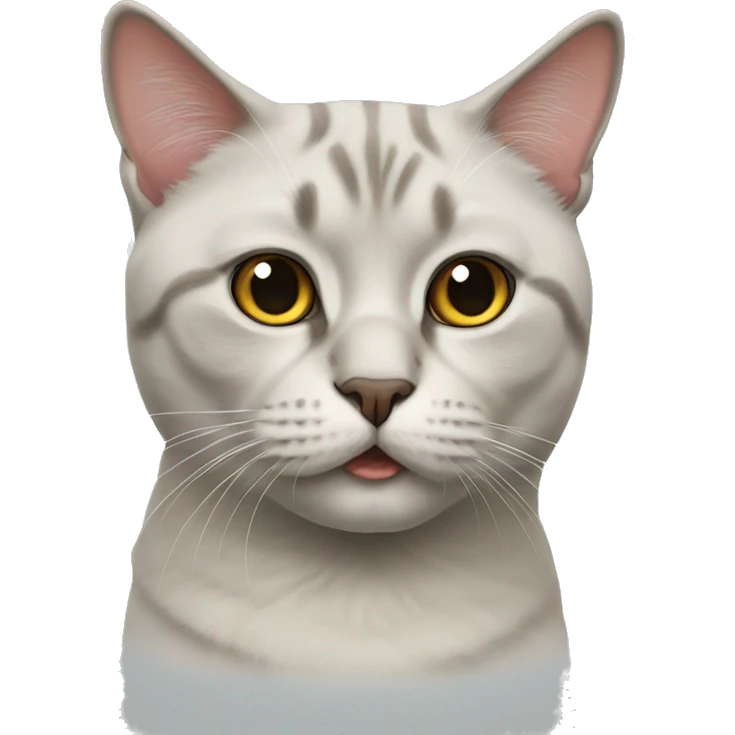 Realistic British cat emoji