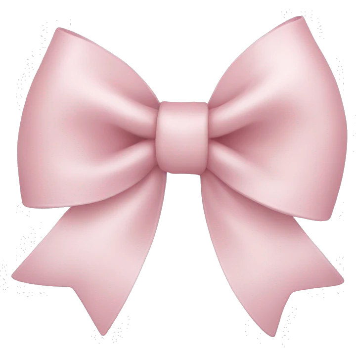 Light pink bow emoji