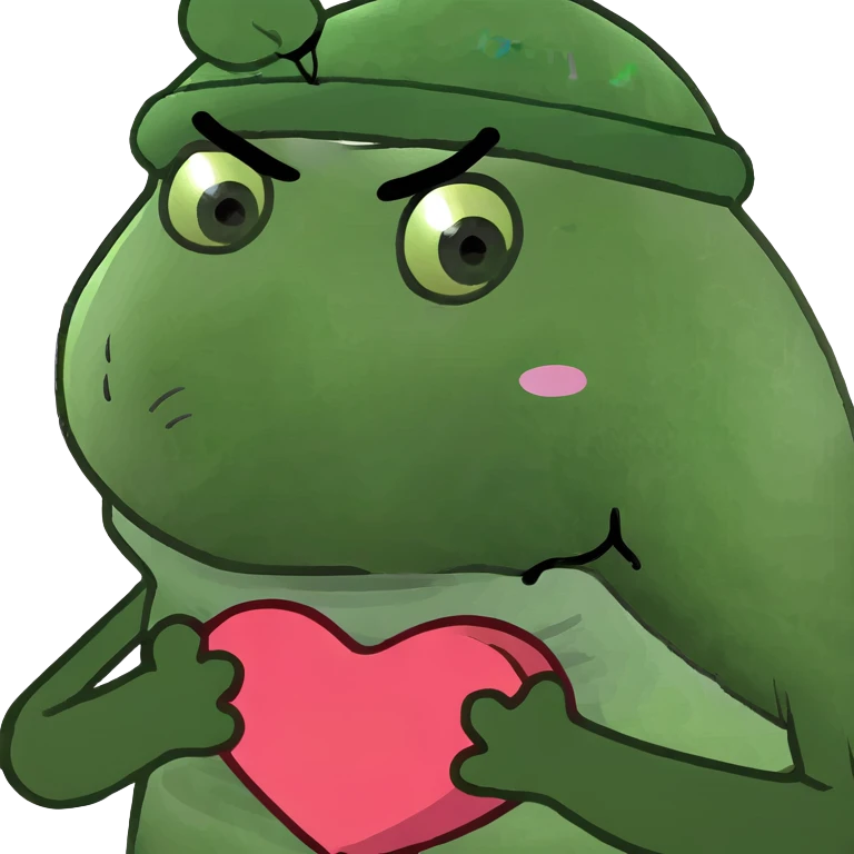 Sad face showing a heart with its hands emoji