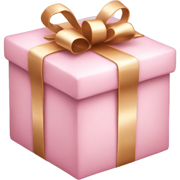 Light pink Christmas gift  emoji