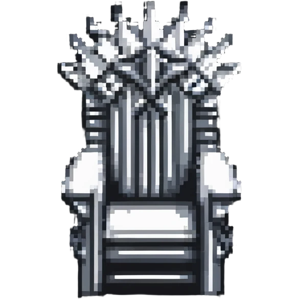 Iron throne made of swords from Game of Thrones emoji