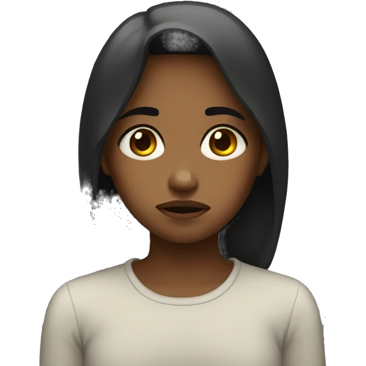 Sad girl  emoji