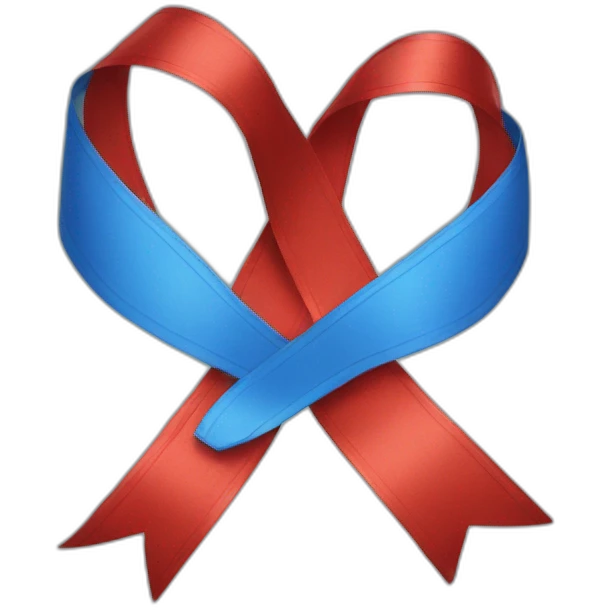 Blue ribbon emoji emoji