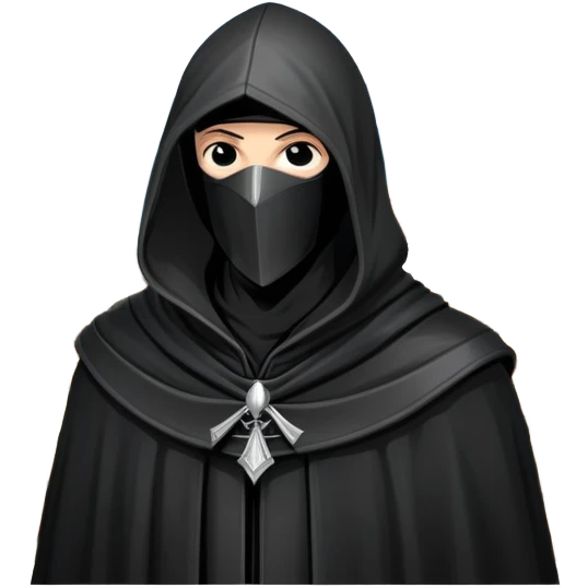 icon featuring Assasin's Creed in an iconic assassin's hood, standing tall against the backdrop of Florence. The design captures the essence of adventure, with intricate details of historical architecture and a sense of mystery. The character is poised, ready for action. transparent background. emoji