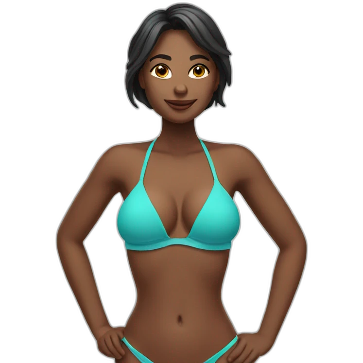 Bikini lady emoji