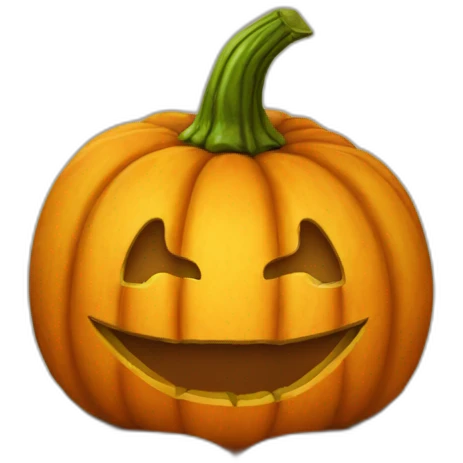 Pumpkin with a book emoji