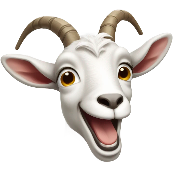 Laughing goat emoji