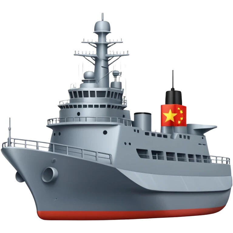 Chinese Navy ship emoji