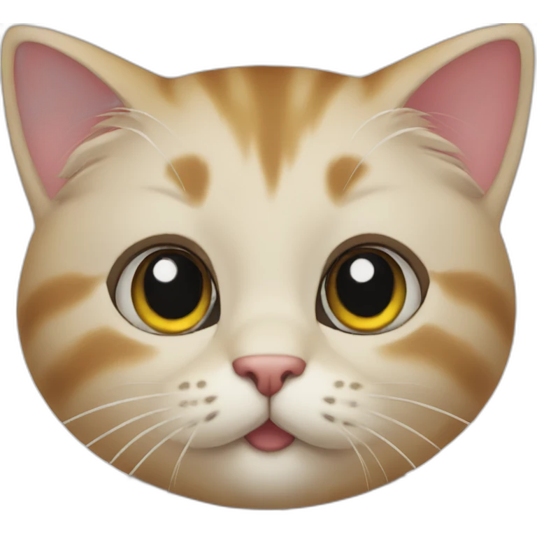 Cute cat went up the clock emoji