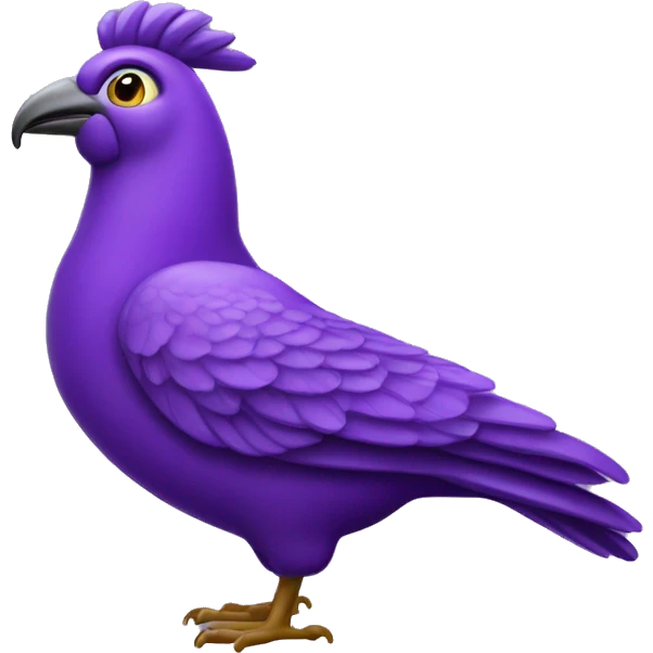 Purple Liverbird emoji