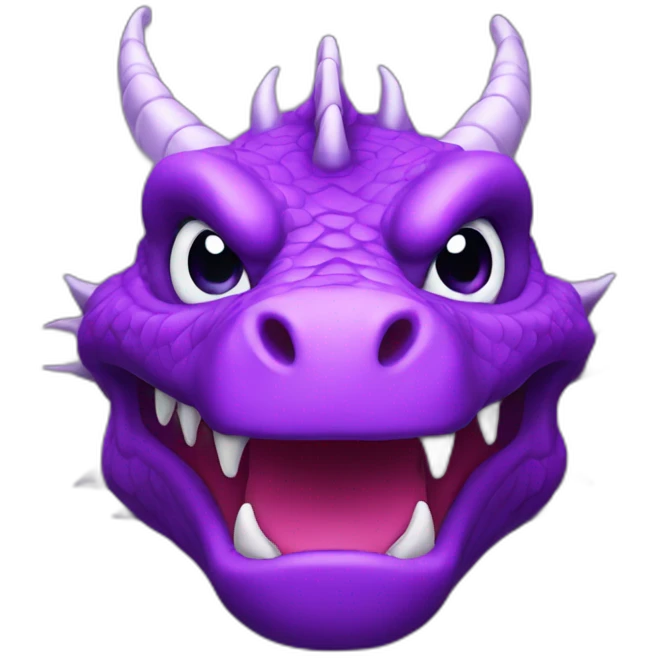 purple dragon head emoji