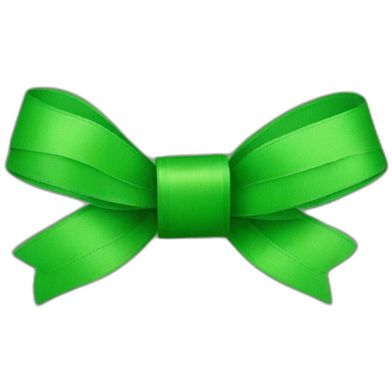 green ruban emoji